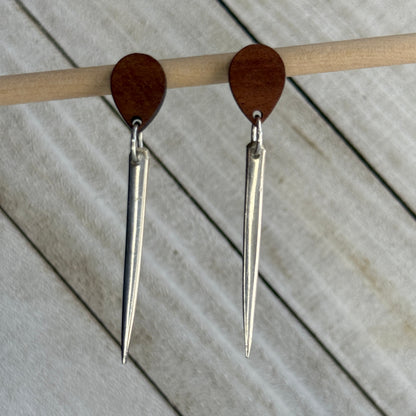 Silver Serving Tray Earrings