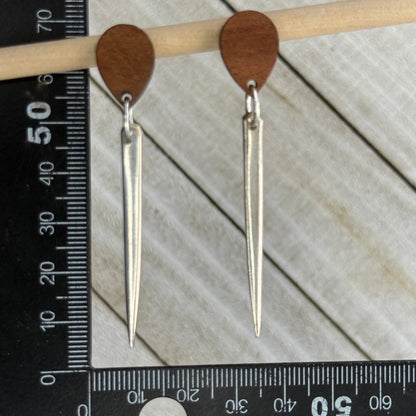 Silver Serving Tray Earrings