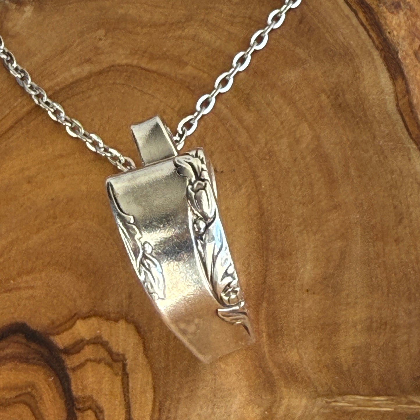 Silver Spoon Heart Pendant
