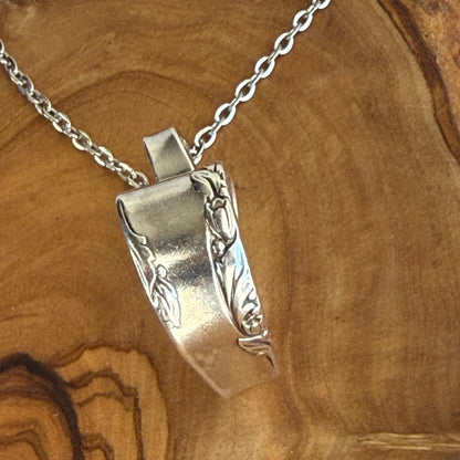 Silver Spoon Heart Pendant