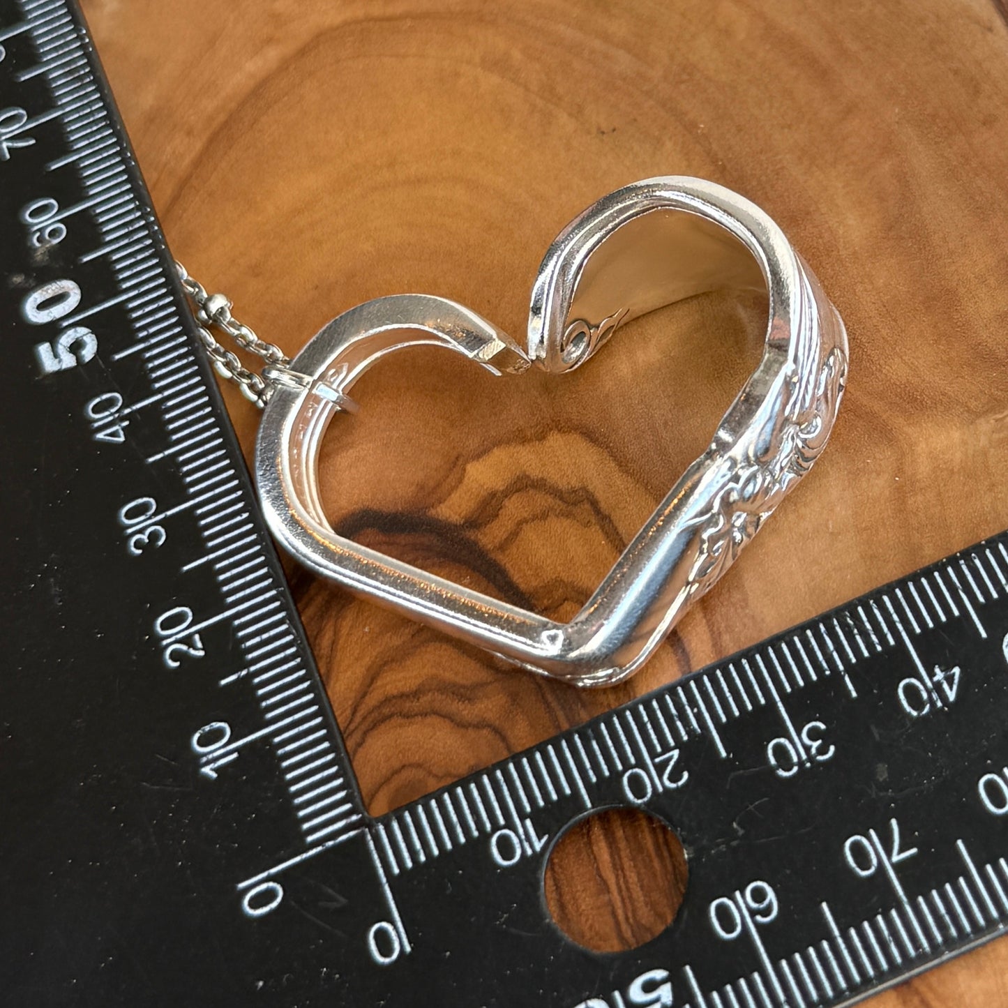 Silver Spoon Heart Pendant