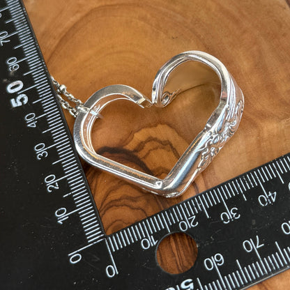 Silver Spoon Heart Pendant
