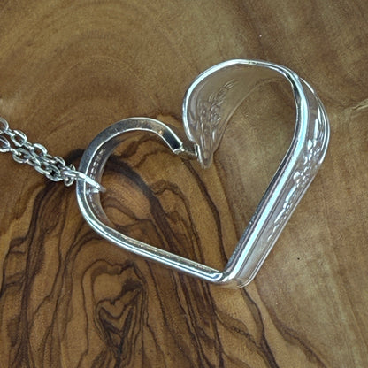 Silver Spoon Heart Pendant