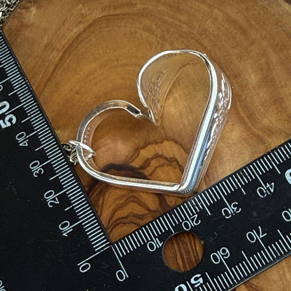 Silver Spoon Heart Pendant