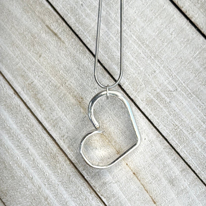 Silver Spoon Heart Pendant