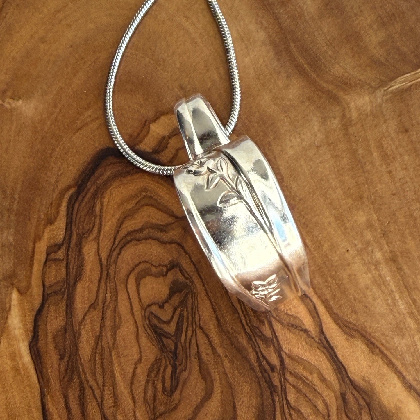 Silver Spoon Heart Pendant