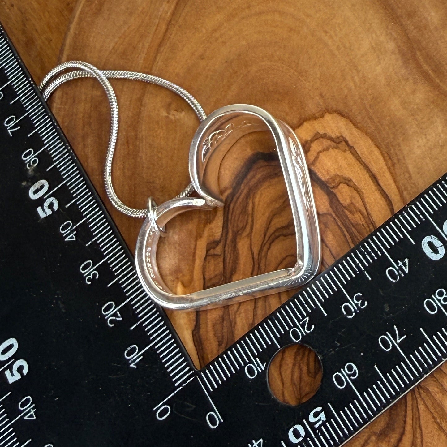 Silver Spoon Heart Pendant