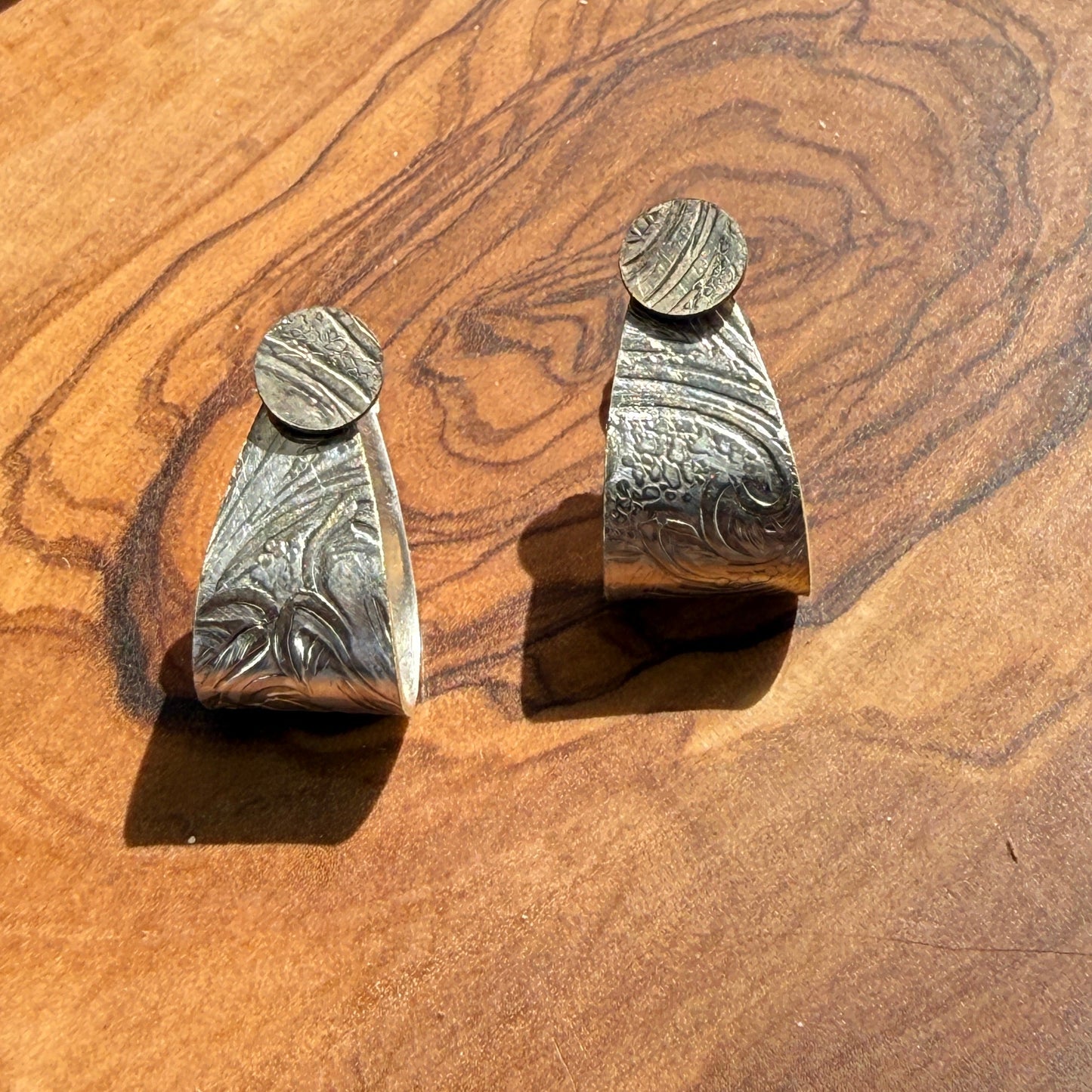 Silver Cuff Earrings - Medium