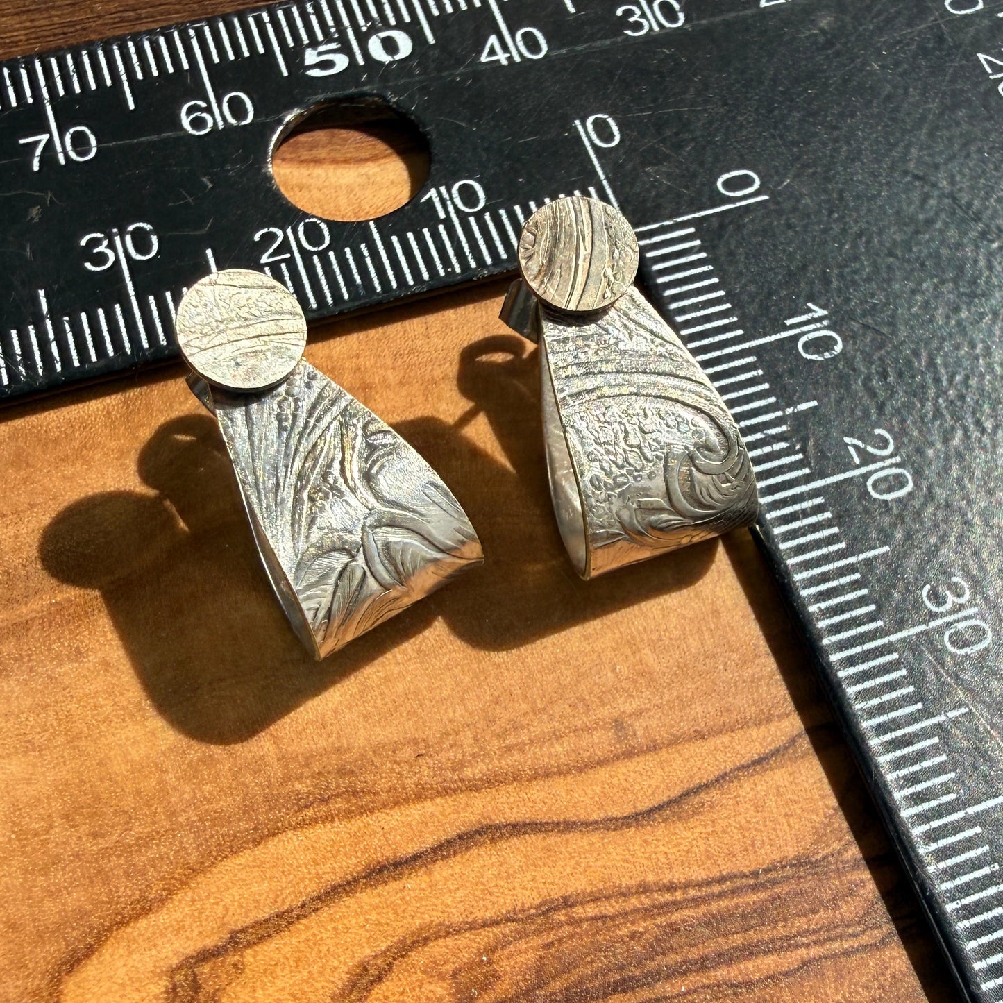 Silver Cuff Earrings - Medium
