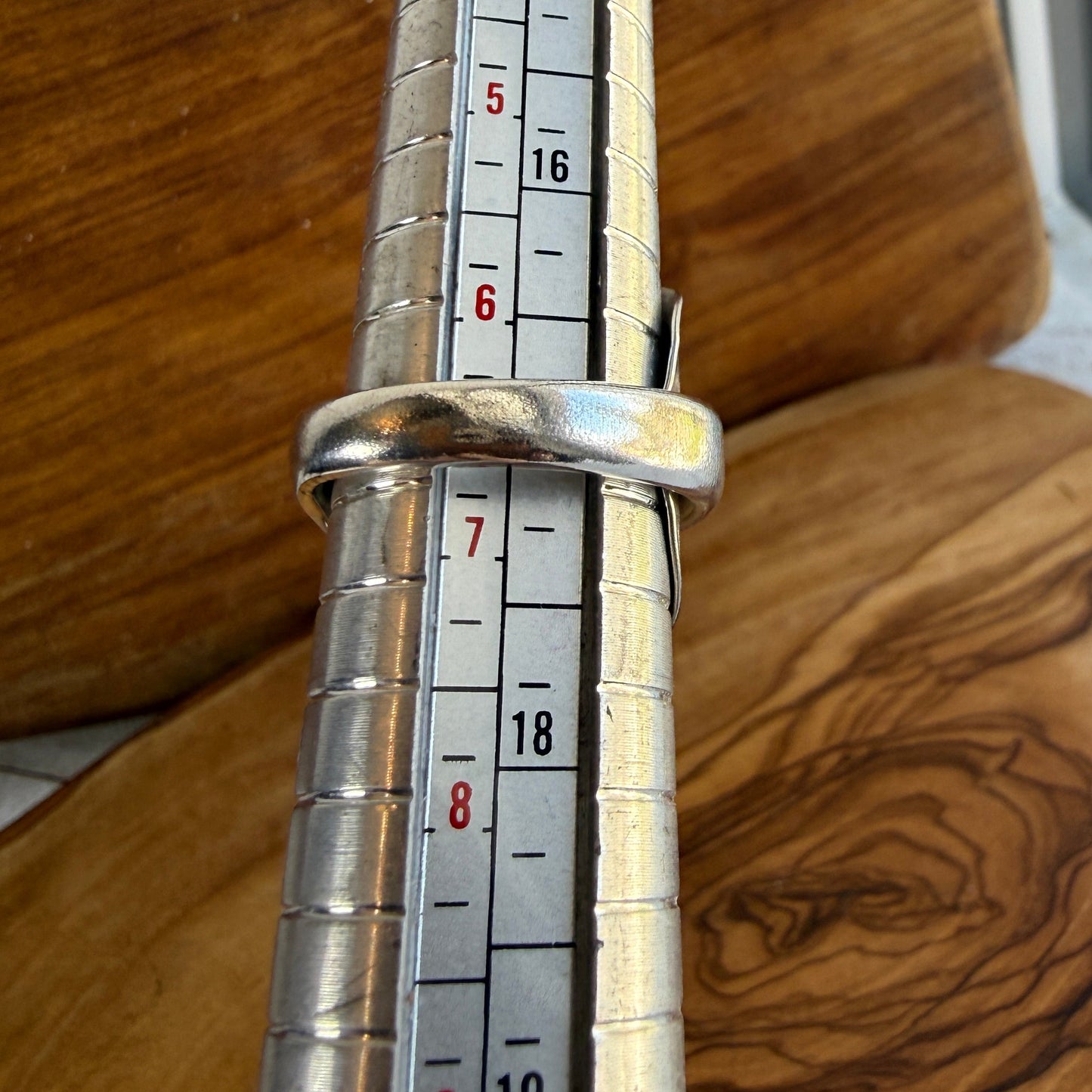Salt Spoon Saddle Ring - Hammered Texture