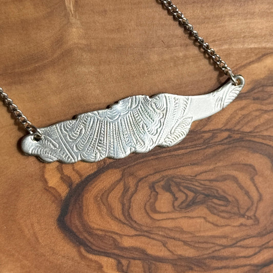 Silver Feather Pendant