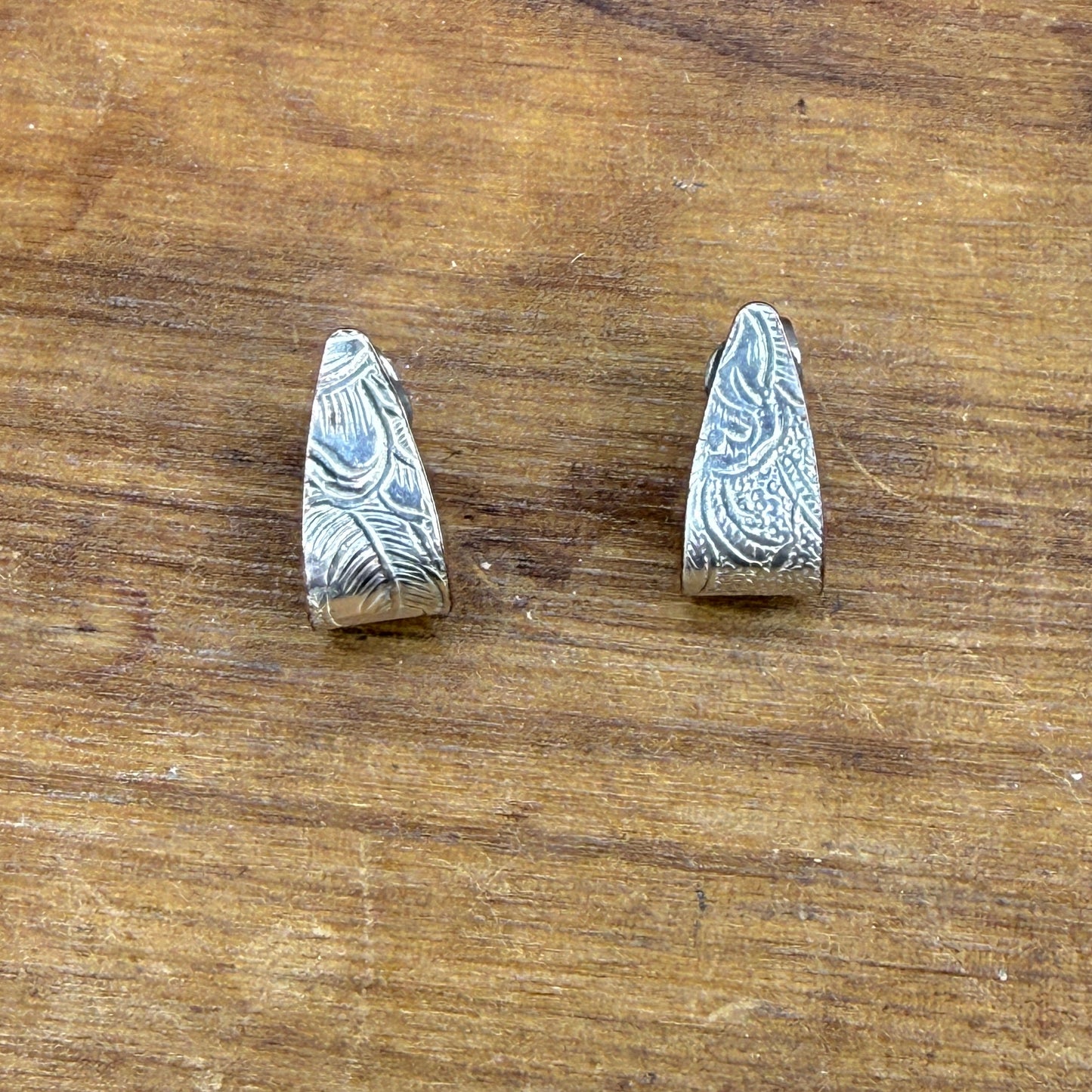 Silver Serving Tray Earrings