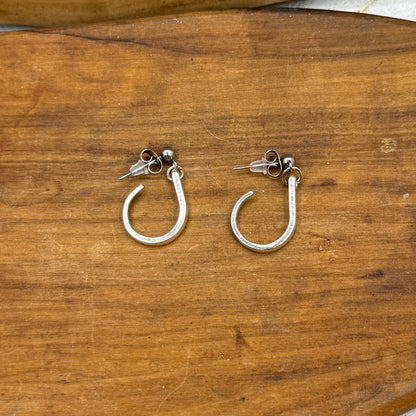 Fork Tine Earrings in "Hoop" shape