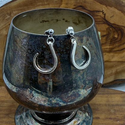 Fork Tine Earrings in "Hoop" shape