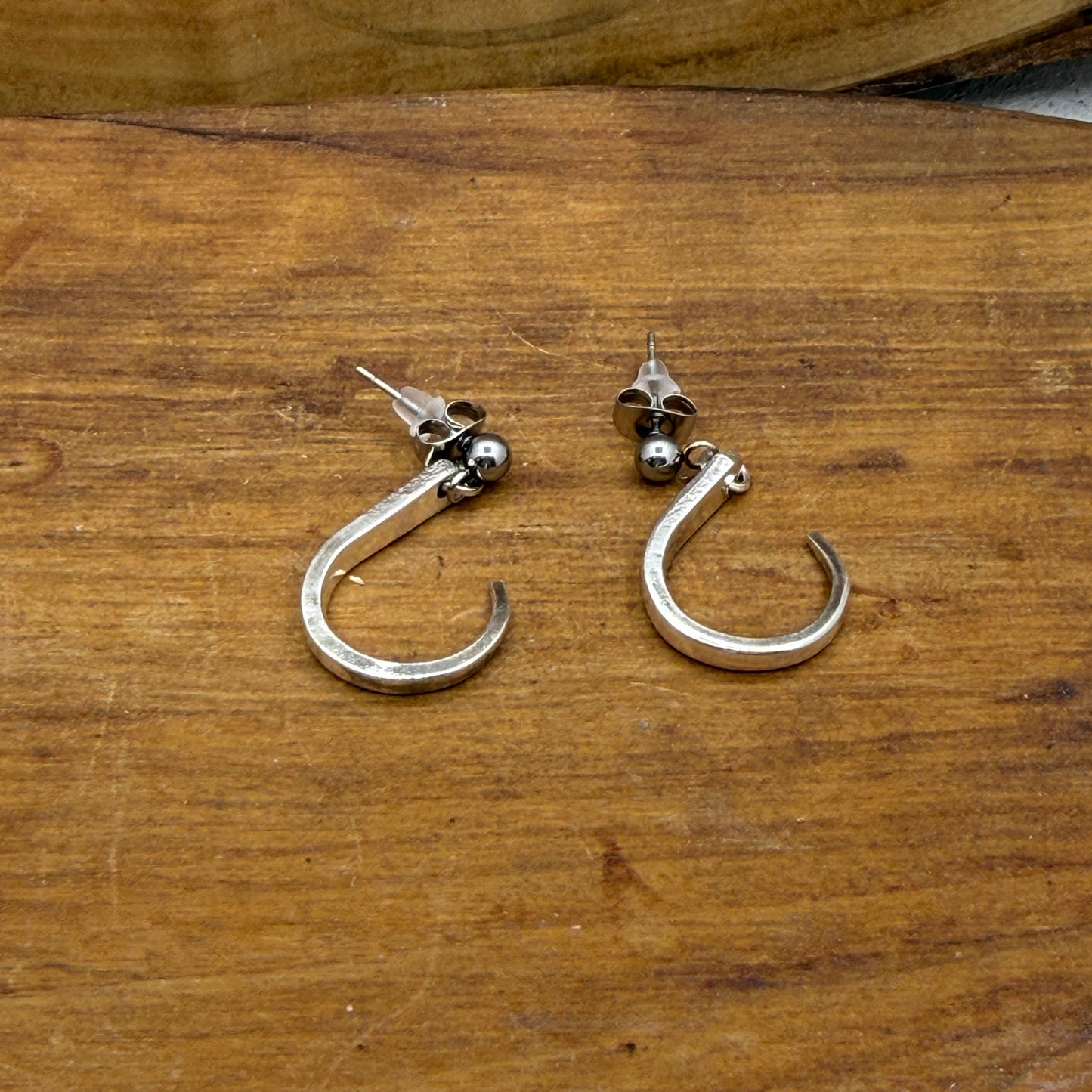 Fork Tine Earrings in "Hoop" shape