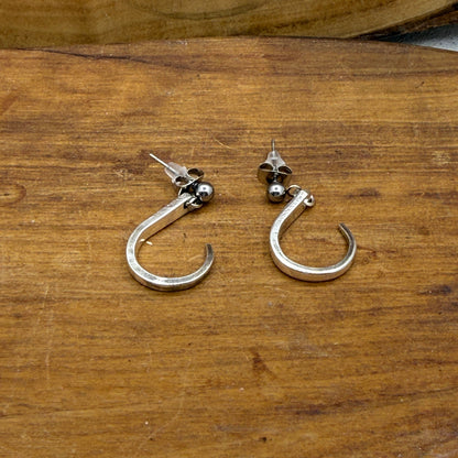 Fork Tine Earrings in "Hoop" shape