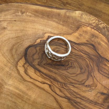 Souvenir Spoon Ring with "A" on it.