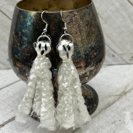 Ghost Earrings from Rock Climbing Rope