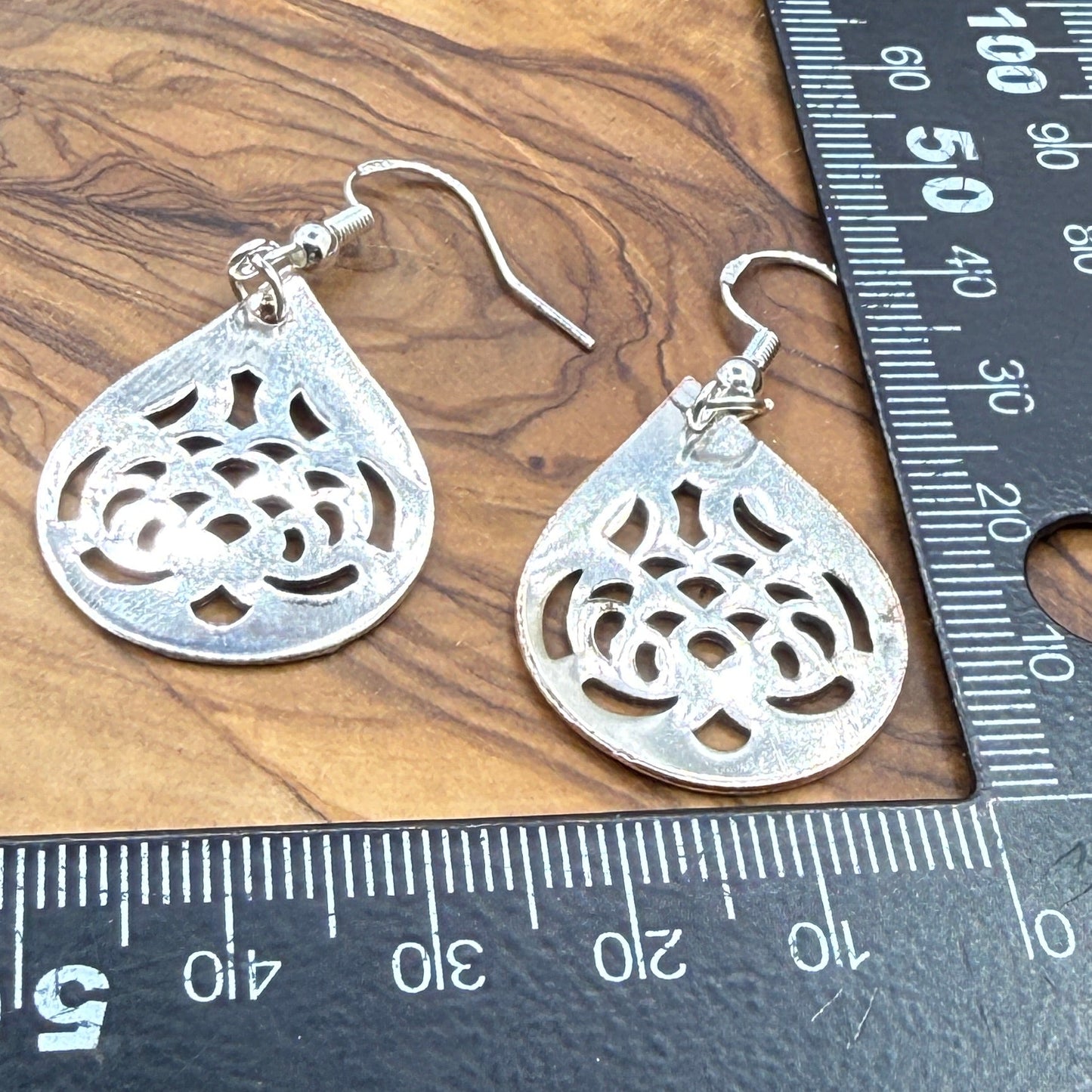 Silver Serving Tray Earrings