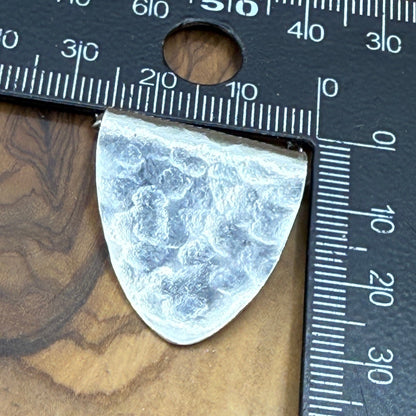 Silver Spoon Bowl Pendant - Hammered Texture - Small