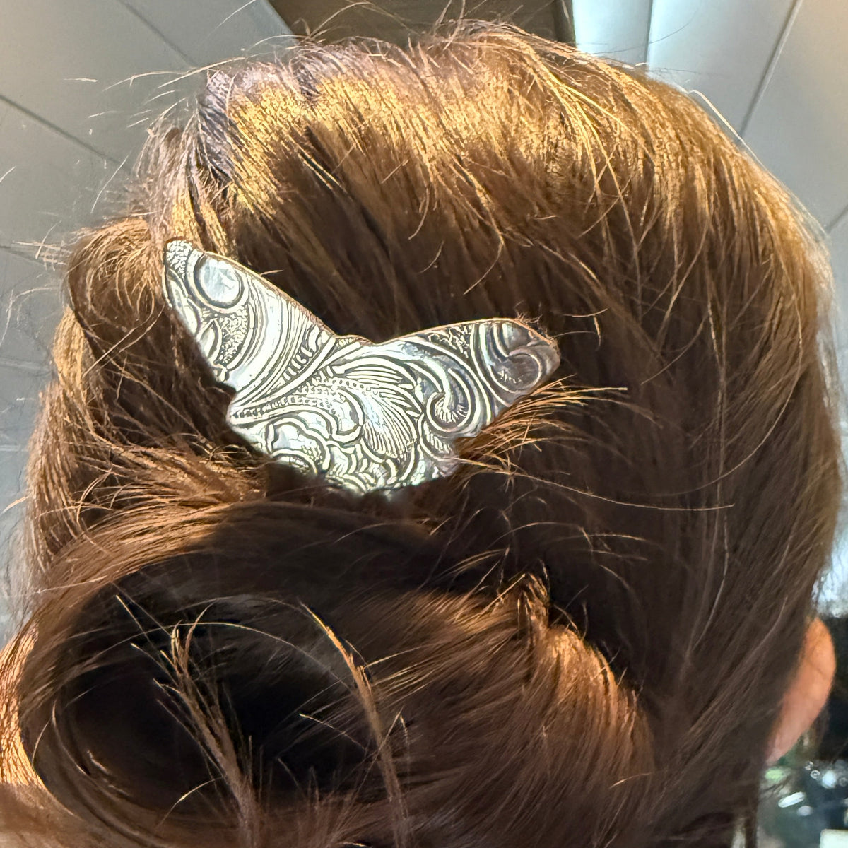 French Hair Pin Lunar Moth
