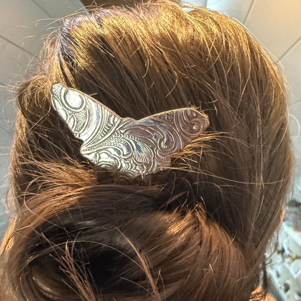 French Hair Pin Lunar Moth