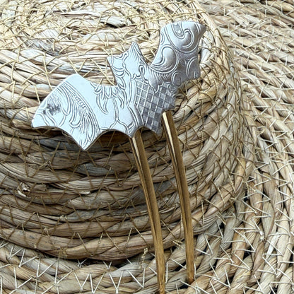 French Hair Pin - Bat