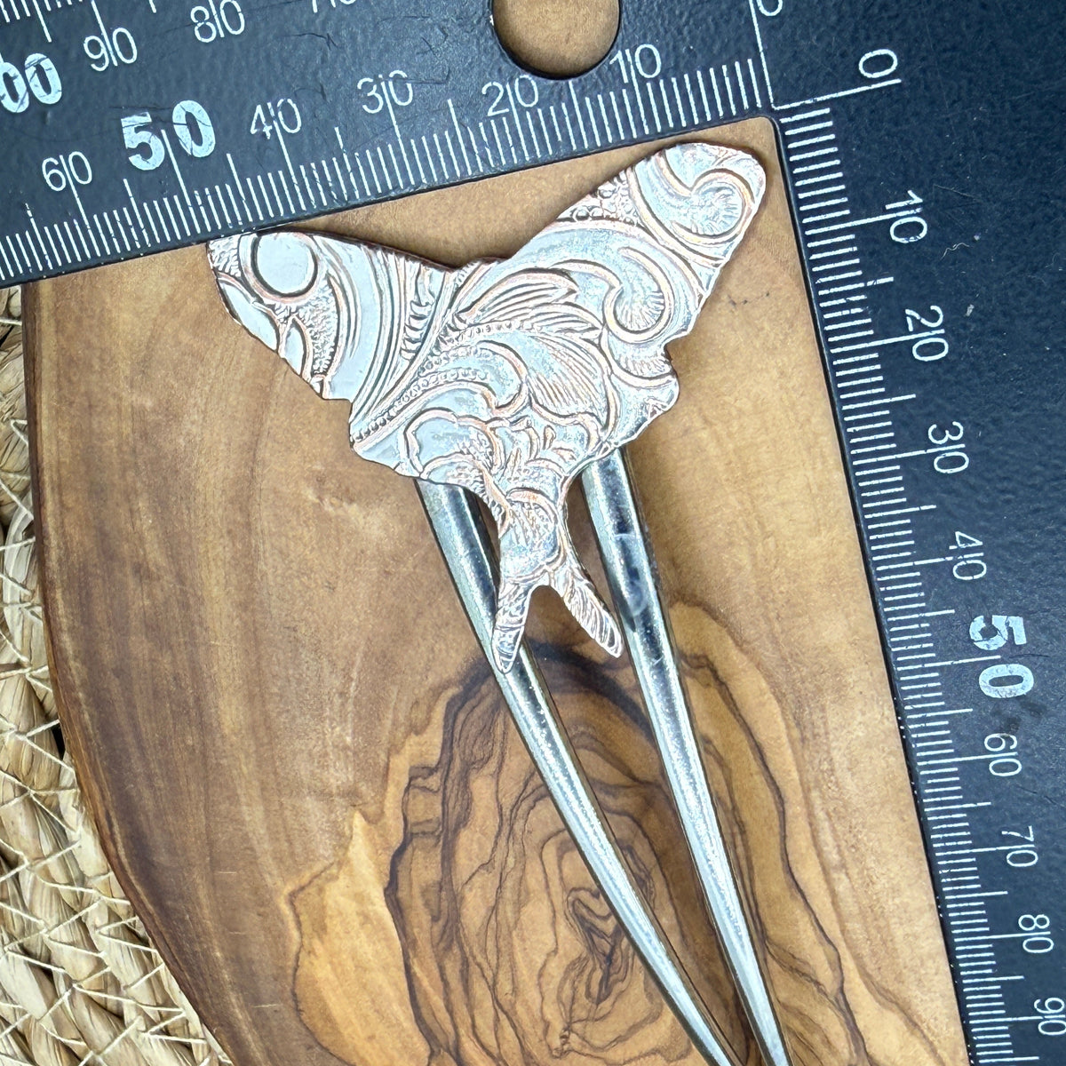French Hair Pin Lunar Moth