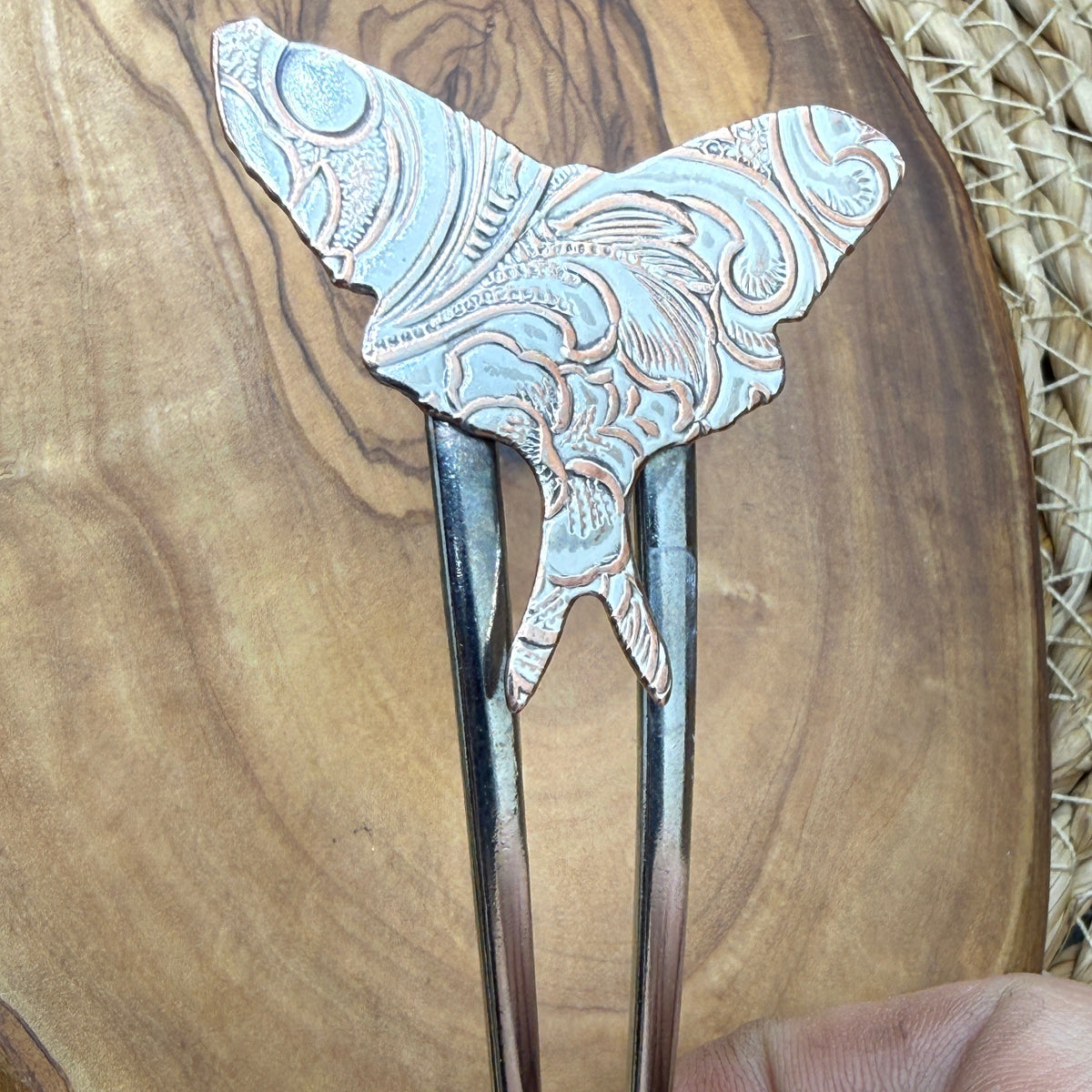 French Hair Pin Lunar Moth