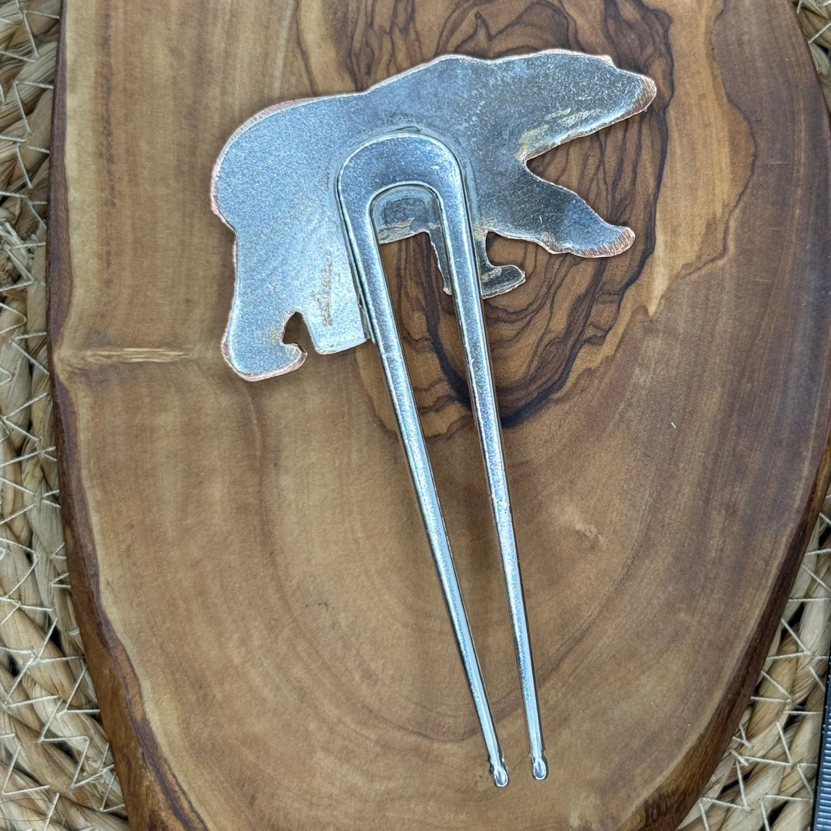 French Hair Pin - Bear