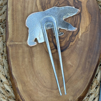 French Hair Pin - Bear