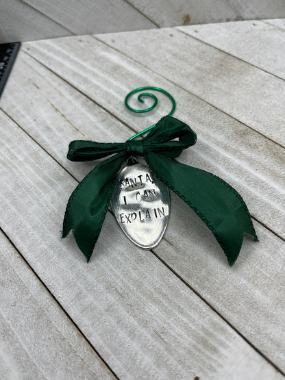 Christmas ornament, Christmas tree ornament, holiday ornament, personalized ornament, Handmade ornament. Unique handcrafted gift