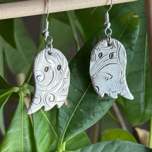 Silver Ghost Earrings