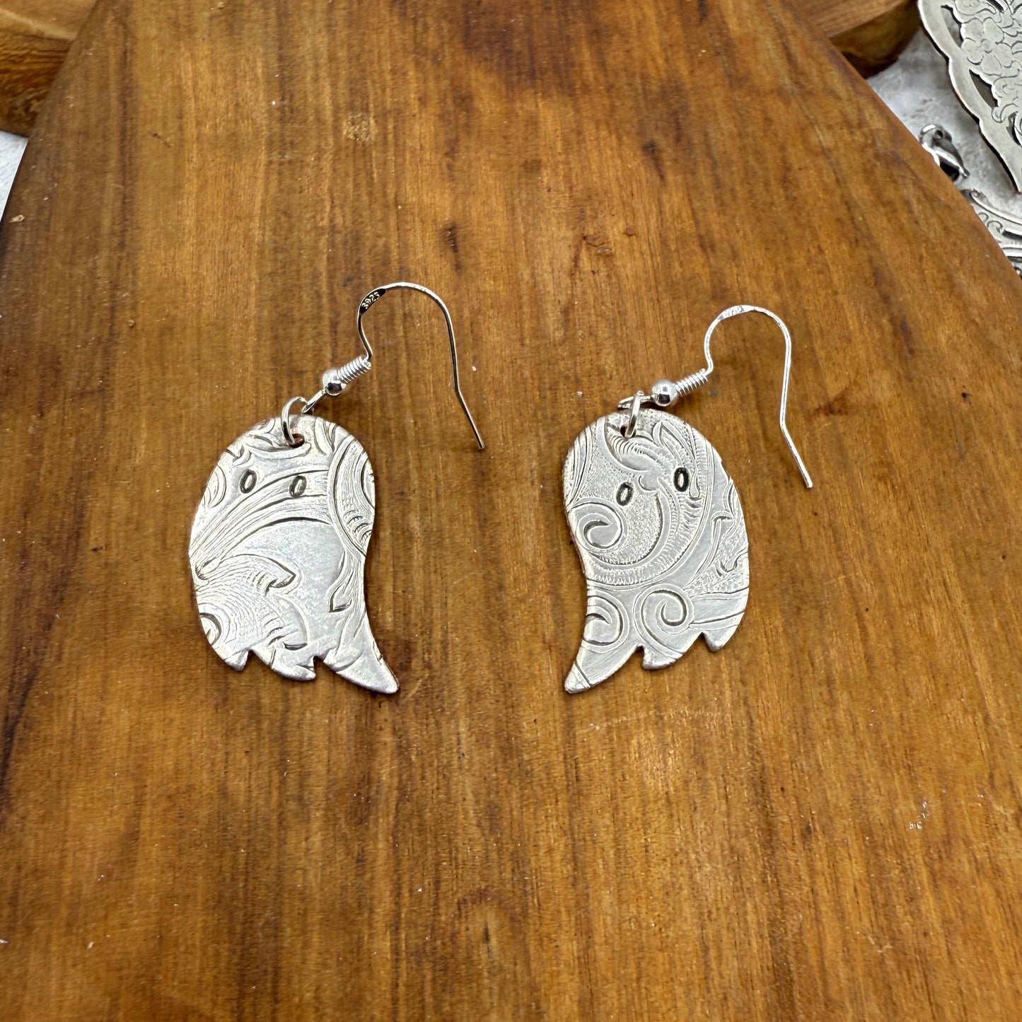 Silver Ghost Earrings
