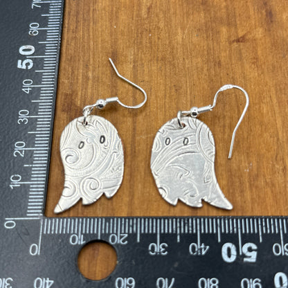 Silver Ghost Earrings