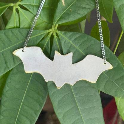 Silver Bat necklace