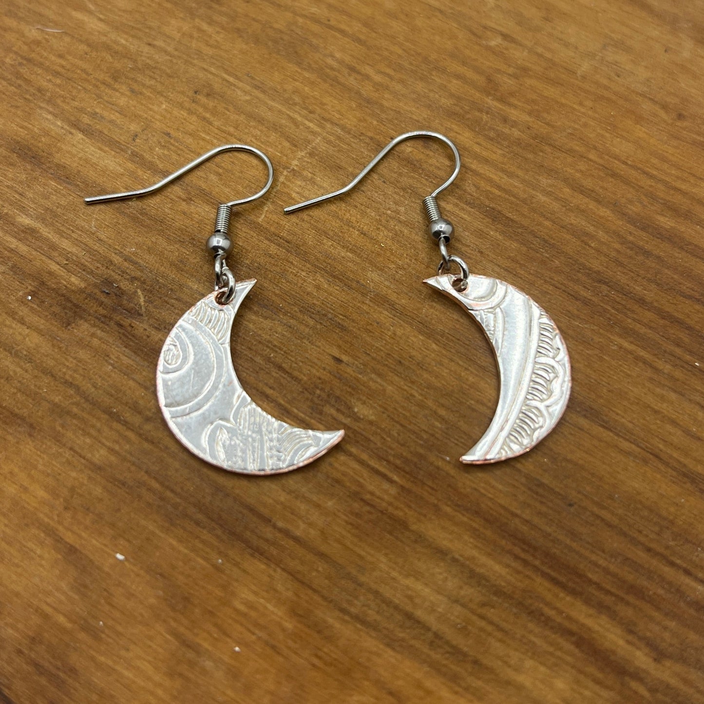 Silver Moon Earrings