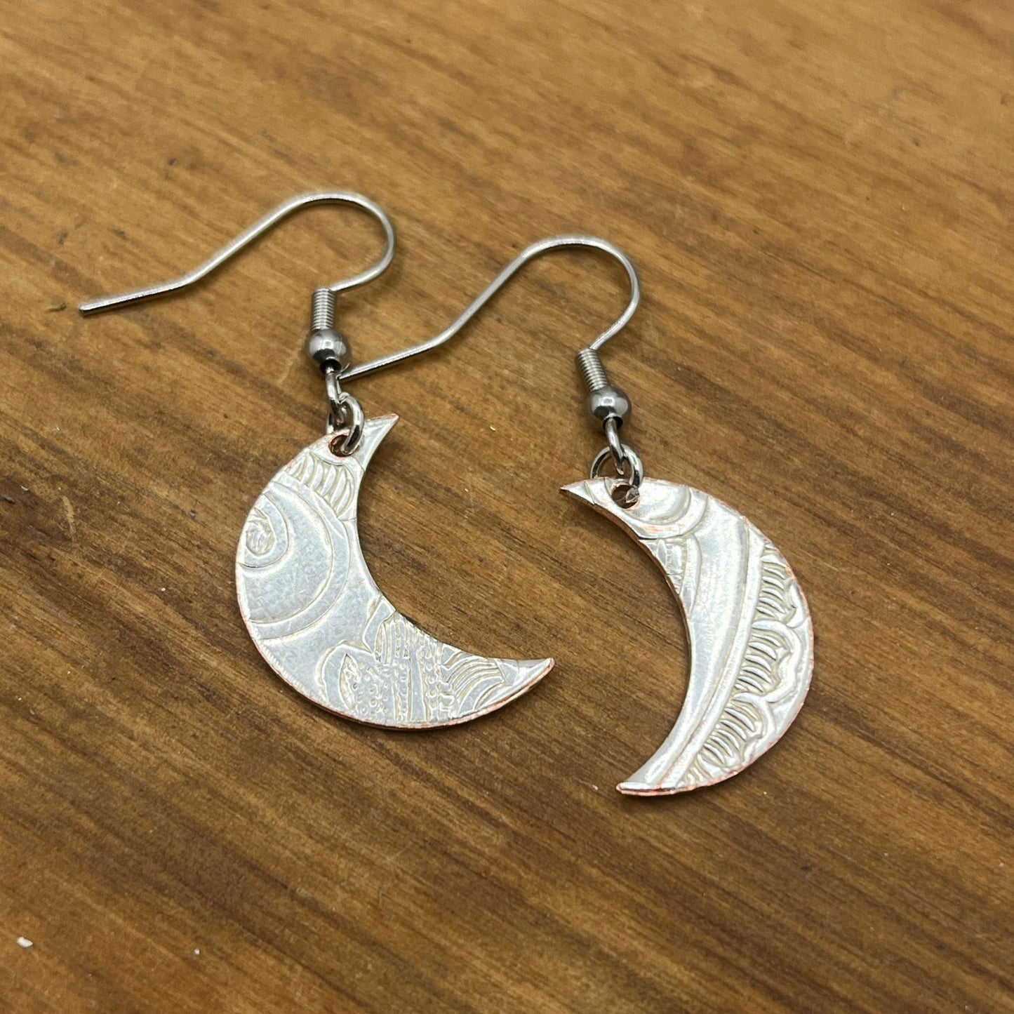 Silver Moon Earrings