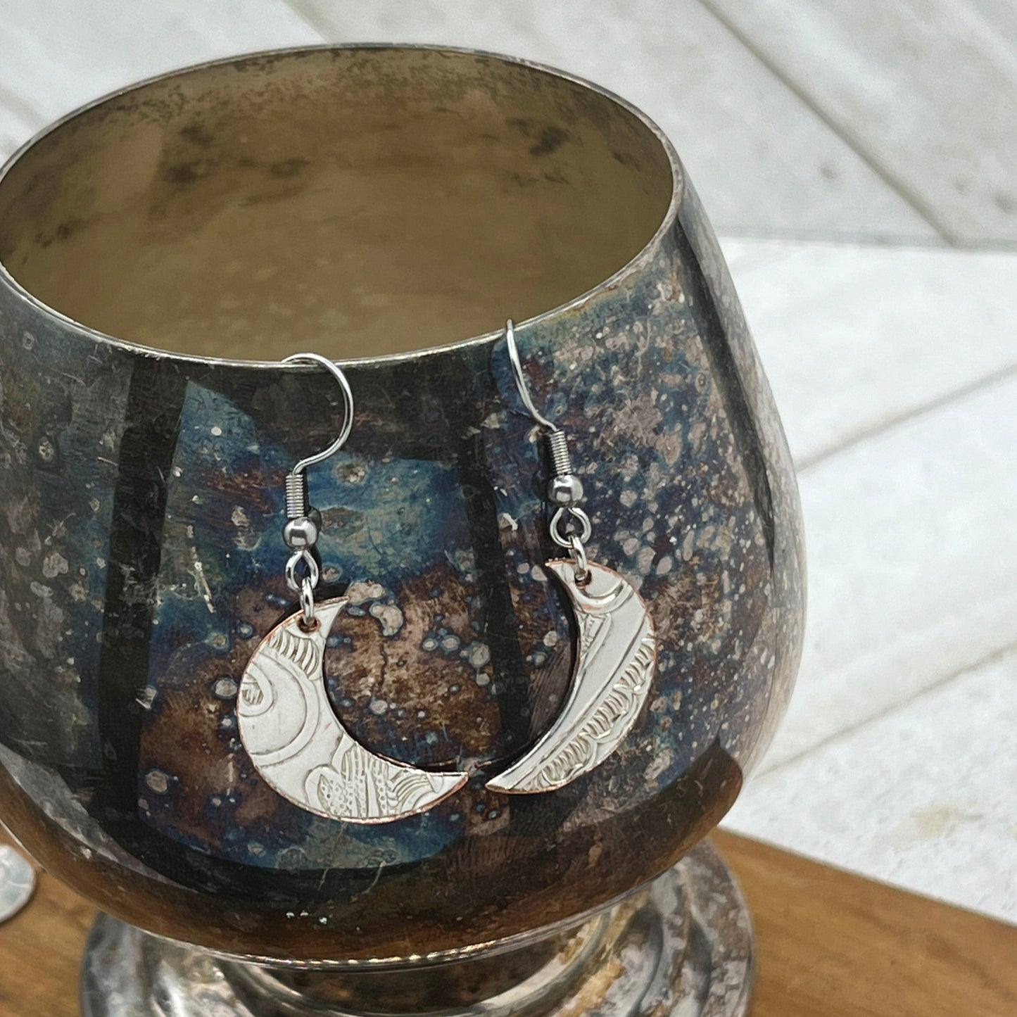 Silver Moon Earrings