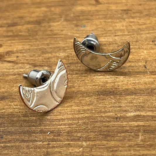 Moon Stud Earrings