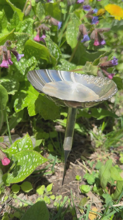 Garden Bee Bath Stake