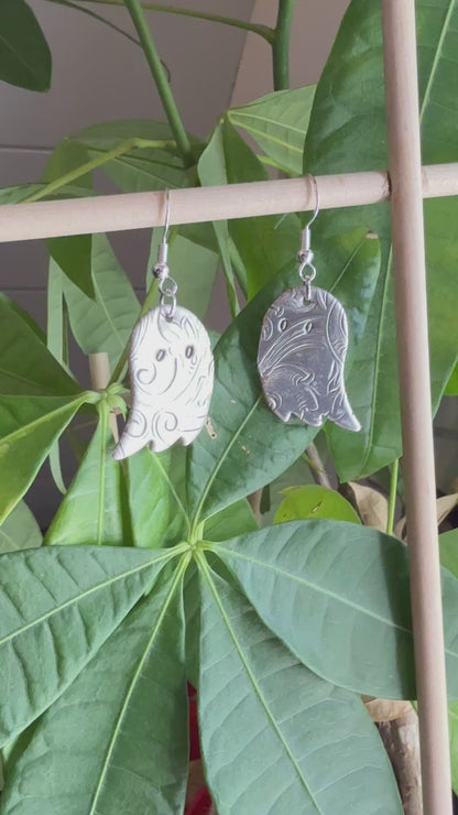 Silver Ghost Earrings