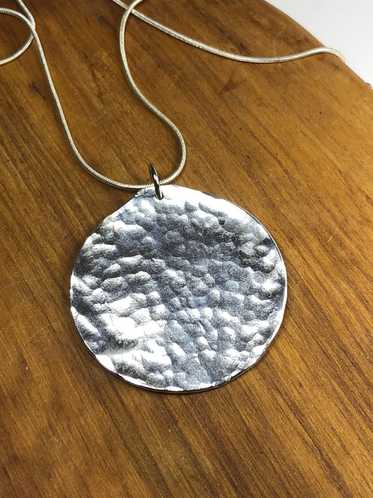 Silver Necklace pendant made from Silver Plated Spoon Bowl, Silverware, Gift for her Unique, Gift for Women, Handmade gift for anniversary