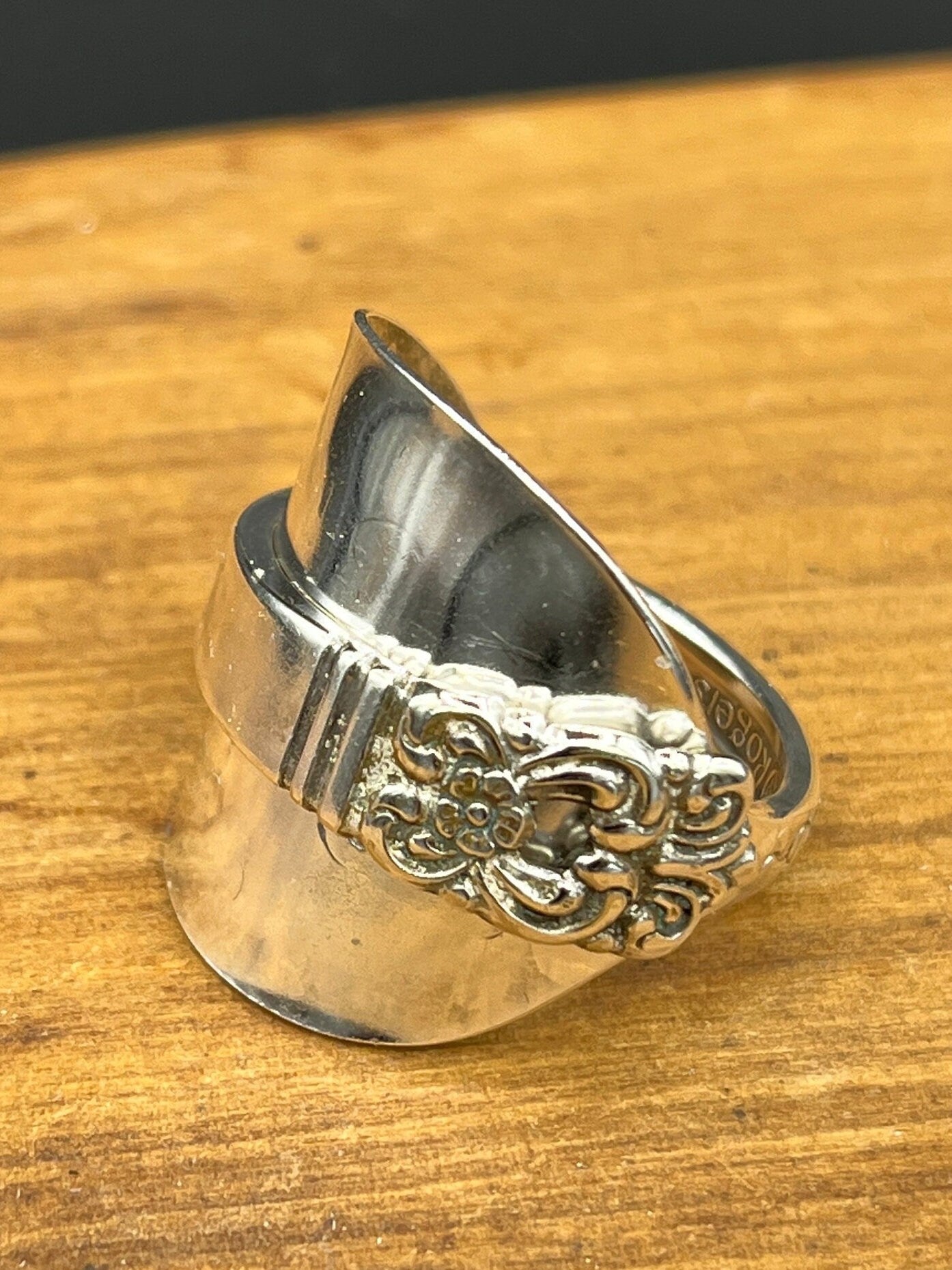 Unique Silver Plated Vintage Spoon Ring - Handcrafted Sustainable Jewelry - Silverware Jewelry
